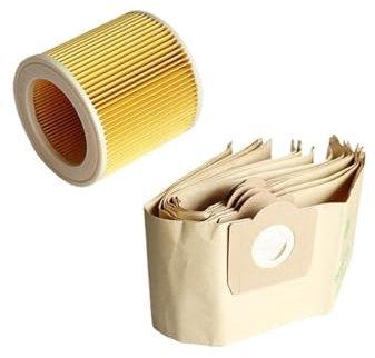 SSJAPYQV Accessoire De Filtre for Aspirateur, Compatible avec Karcher, Compatible avec Wd3 Premium Wd3 300 M Wd3 200 Wd3 500(5+1pcs)