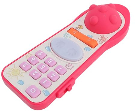 Qcwwy TV Remote Toy Realistic Design Musical Learning for Youngen Children, Remote Control Toys