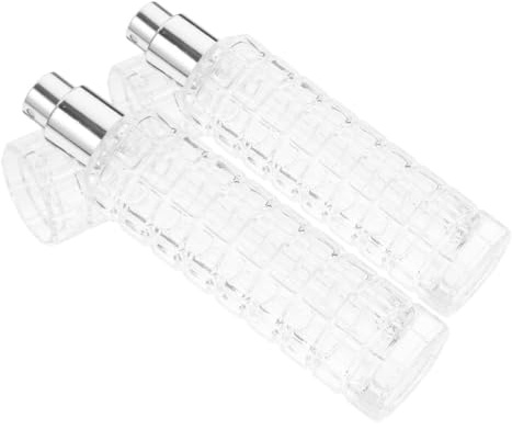 INOOMP 2 Stück Glas Sprühflaschen 30ml, Wiederverwendbar für Bitter und Öl | Transparente Ausführung, Dicht Schließender Verschluss, für Heimbar und Barkits, Präzise Dosierung