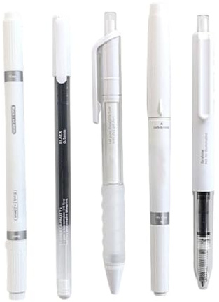 5Pcs Noise Frees Retractable Gel Pen Fast Dry Inks Not Smudges Writing Comfortable Handle for Students Professional Smooth Writing