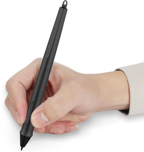 SIXRUN Stylet sans Pile 8192 Niveaux de Pression pour Kamvas Pro 16 avec 2 Touches de Personnalisation – pour Tablette de Dessin Graphique d'art Numérique, 10 Pointes