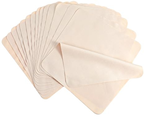 Classicseali Lot de 15 chiffons en daim chamois 20 x 20 cm | Haute absorption d'eau, serviette en chamois pour l'entretien de la voiture, les vitres et les rétroviseurs