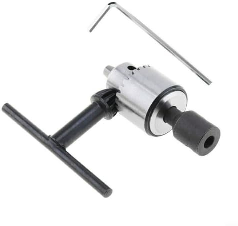 JT0 Motorborrchuck av högkolstål med 4 mm 5 mm 6 mm 8 mm fästhylsa för 0,3–4 mm borr för 2,3 mm 3,17 mm motoraxlar miniatyrborr modellbygge verktygsset (6 mm chuck-set)