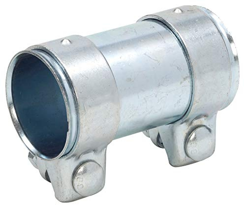 Rohrverbinder 51x90 mm gerade universal Stahl verzinkt mit Schrauben Auspuff