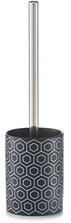 Zeller 18249 WC-Bürste, Keramik, schwarz, 0.1 x 10 x 36 cm