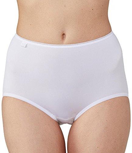 Sloggi Women's 24/7 Microfibre Maxi C3P Briefs, WHITE, 16