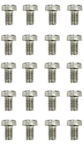 Zylinderschrauben Gewindeschrauben 4.8 mit Schlitz DIN EN ISO 1207 DIN84 M2,5x16mm 20 Stück (0161)