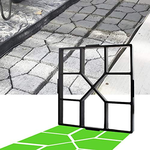 40 x 40 x 4 cm Walk Maker riutilizzabile per calcestruzzo, vialetti, pavimentazione, prato, patio, cortile, giardino, fai da te, vialetto, pavimentazione (quadrato), Square