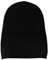 Zwillingsherz Damen Beanie Uni aus 100% Kaschmir Winter-Hut, schwarz, Einheitsgröße