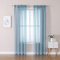 MIULEE 2er Set Sheer Voile Vorhang Stangedurchzug Transparente Gardine aus Polyester Fensterschal Transparent Wohnzimmer Dekoschal für Schlafzimmer 140 X 175 cm (B x H), Rod Pocket Staubiges Blau