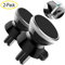 Viedouce Support Téléphone Voiture Magnétique,Lot de 2 Porte Smartphone Voiture Aimanté,Rotation 360° Grille Aération Accroche Portable Aimants Forts Compatible avec iPhone/Samsung/Huawei/GPS etc.