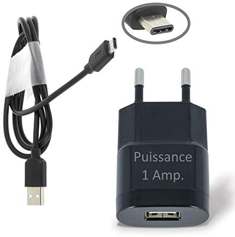 acce2s Forever - Chargeur Secteur USB 1A + Câble pour Sony Xperia L4 - L3 - L2 - L1
