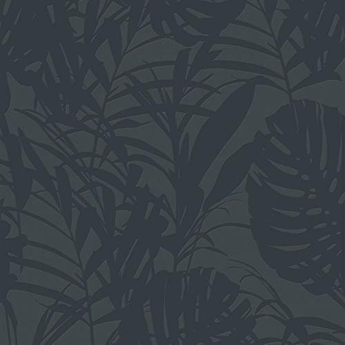 Superfresco Easy Palm Blue Tropical Leaf Wallpaper