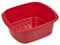 TML - Cuenco rectangular rojo brillante de 11 litros