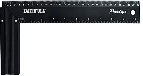 Prestige Try Square Black Aluminium 300mm (12in)