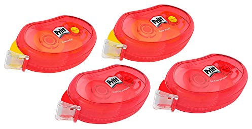 Pritt Roller de colle Compact pour collages repositionnables et permanents, ruban adhésif double face pour papier, carton et plastique, set de 2 rollers de colle non permanente et permanente