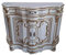 Antik königliche Louis XIV. Louises Barock Rokoko Stilmöbel Kommode Sideboard Kommodenschrank Sideboardschrank Farbe: weiß mit Gold Breite 131cm