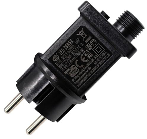 31V 6W LED Netzteil, IP44 LED Transformator Treiber für Niederspannungs-LED-Adapter für Weihnachtslicht, Lichterkette