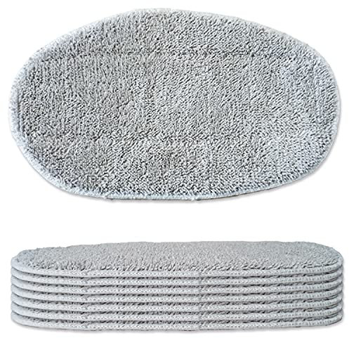 Lead Home 8er Set Ersatzpad für Leifheit Dampfreiniger CleanTenso, Dampfmop Ersatz grau
