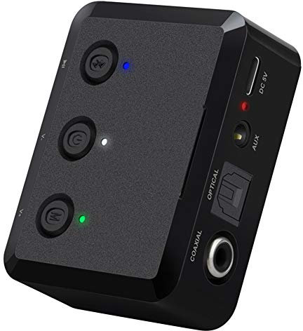 RSGK Wireless Bluetooth 5.0 Audio Receiver Adapter CSR8675 AptX HD 3.5mm Aux RCA Optical Coaxial Output Bluetooth Receiver