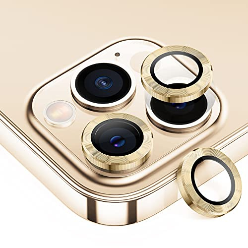 Tensea Camera Lens Protector Ring for iPhone 13 Pro - iPhone 13 Pro Max | 9H Tempered Glass Camera Cover Screen Protector Metal Individual Ring for iPhone 13Pro 6.1 inch iPhone 13 ProMax 6.7 inch