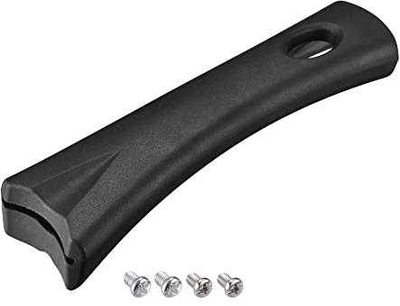 sourcing map Pan Replacement Handle Black 6.6x1.9inch Nonstick Saucepan Cookware Skillet Heat-Resistant Handle with Screw