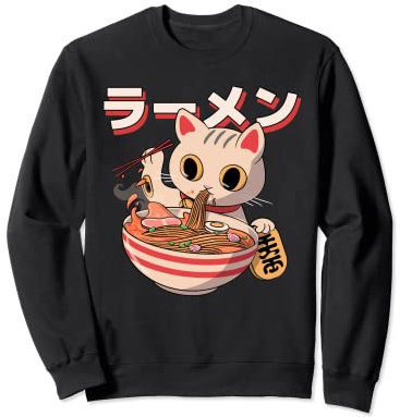 Bol à nouilles en forme de chat - Motif : kawaii Sweatshirt