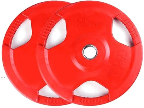 Habiba Weight Plate Fits Olympic Barbell Standard 2 Inch Hole Home Gym Weights Hand Bumper Plate for Bodybuilding Fitness Home Sports