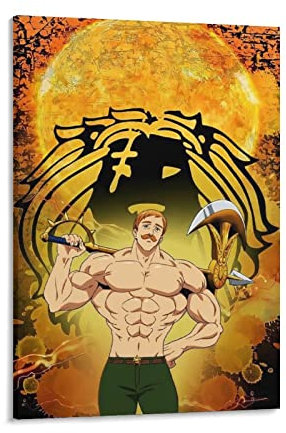 Escanor Kunstposter, Kunstdruck, Wandbild, Foto, Poster, zum Aufhängen, Familiendekoration, 30 x 45 cm