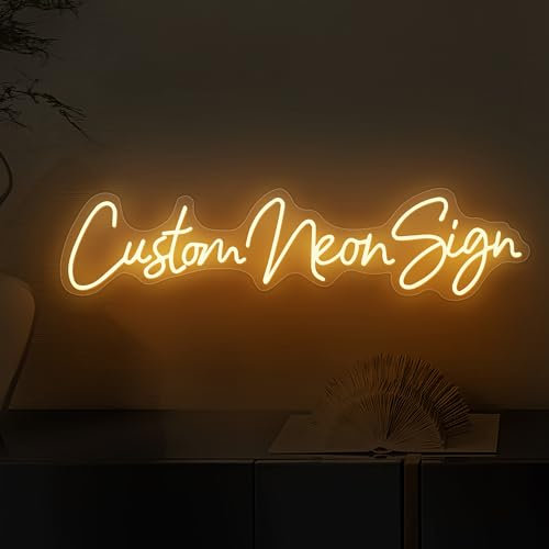 Insegne al neon personalizzate, dimmerabili personalizzate a LED, adatte per matrimoni, familiari, compleanni, bar, feste notturne, logo aziendale o insegne aziendali, nome regalo luci al neon