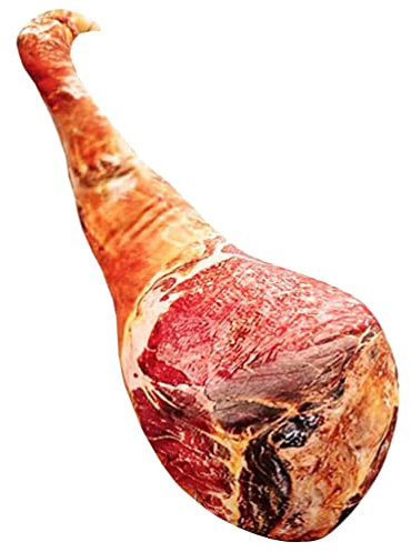 LIFKOME Künstliches Schinkenplüschkissen Nachahmung Gefälschter Schinken Rückenkissen Simuliertes Hähnchenfutter Fleisch Gefälschtes Lebensmittelmodell Lustiges Rückenkissen Für Kinder