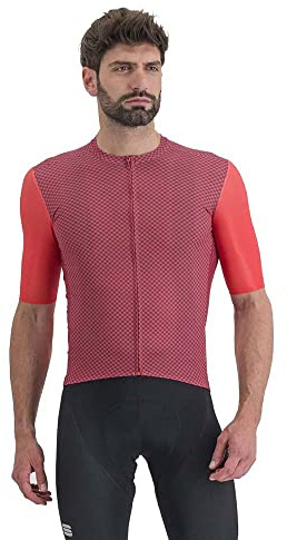 Sportful 1123018-117 Checkmate Jersey Herren T-Shirt POMPELMO-GLÜHRRAUBE M