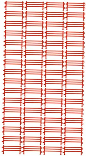 ORFOFE 100 STK Szene Zaun Zaun Mini-zaunverzierung Mikrolandschaftsfiguren Mini Lattenzaun Bauernhofzaun Aus Kunststoff Puppenhaus-miniaturzaun Bausatz Glas Kleinkind Lieferungen Plastik