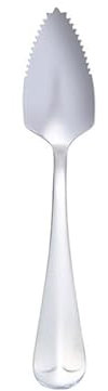 Stainless Steel Grapefruit Spoon Long Handle Coffee Spoon with Serrated Edge Fruit Spoon Stirring Teaspoons Kitchen Tool Grapefruit Spoon