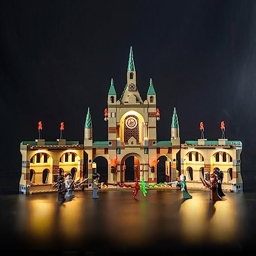LocoLee Led Licht Set Kompatibel mit Lego Kampf um Hogwarts, Led Beleuchtungs Set Compatible with Lego 76415 Harry Potter Der Kampf um Hogwarts The Battle of Hogwarts - Nur Lichter Set, Kein Modell