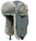 HEYANN Uschanka Trapper Russische Mütze Warme Mütze mit Ohrenklappen Fliegermützen für Herren Winter Bomber Hut Unisex Fliegermütze Fellmütze für Herren (L/XL, Grau)