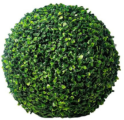 HUHJYUGE Kunstpflanzen Dekorative Kugeln Runde 54cm, Realistische Garten Deko Buchsbaum Kugel Wetterfest, Künstliche Pflanze Nicht Verblassend, Verwendet Im Hinterhof, Balkon