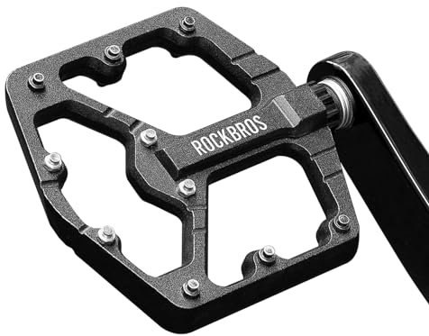 ROCKBROS Road-to-Sky Fahrradpedale Platform Fahrrad Pedale 9/16 Zoll aus Aluminiumlegierung rutschfeste Pedale für Rennräder Mountainbikes BMXs E-Bikes