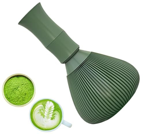 JINGAN Pennello per Matcha, Frusta per Matcha - Frusta per Pennello Matcha Riutilizzabile | Frusta da tè Lavabile in lavastoviglie, Strumenti Matcha Rimovibili Setaccio Matcha per Accessorio