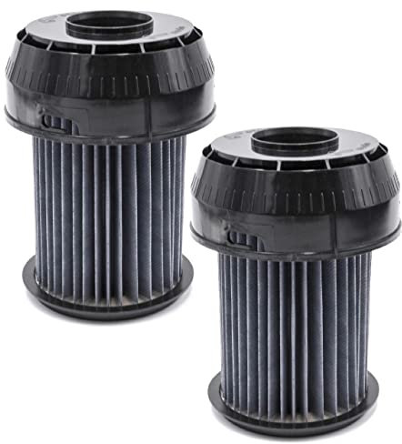 vhbw 2x Faltenfilter kompatibel mit Bosch BGS 6220 AU/02 ROXX X 2200 WATT Staubsauger - Patronenfilter, Schwarz, Abwaschbar