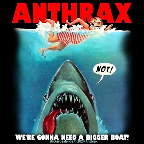 Anthrax Aufkleber Jaws Sticker Bands Musik Metal ca.11x11 cm