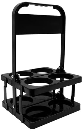QSTDGVPW Sports Water Bottle Holder with 4 Bottles Capacity, Portable Foldable Basket for Football Fitness