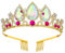 Sibba Damen Kristall Tiara Braut Strass Königin Krone Prinzessin Stirnband Hochzeit Haarschmuck Diadem Kristallkrone Frauen Mädchen Prinzessinnenpartys Halloween Weihnachten Abschlussbälle Festumzüge