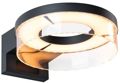 Paulmann LED Außenwandleuchte Capera anthrazit Zigbee 3.0 | Dämmerungsgesteuerter Bewegungsmelder, IP44, für Außenbereiche, Tunable Warm