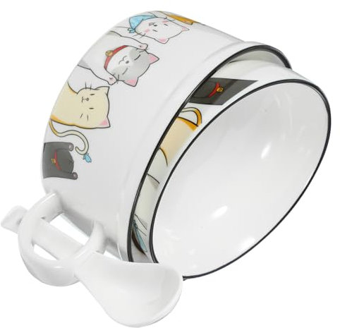 lot de bols à nouilles instantanées à une seule oreille, style ramen, bol à nouilles avec couvercle, bol à ramen en céramique, bol à riz, bol à dessert en céramique, bol à ragoût, bol à nourriture en