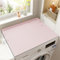 Morbuy Tapis de Protection Antidérapant pour Dessus de Machine à Laver,Couleur Unie Tapis pour Dessus de Machine à Laver Séchage Rapide Tapis de Machine à Laver Antidérapant (50x50cm,Rose)