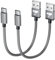 Aioneus USB C Kabel Kurz 0.5m 2 Stück Ladekabel USB C Nylon USB A auf USB Typ C Kable 3A Schnellladekabel USB C Ladekabel für Samsung Galaxy S24/S23/S22/S21/S10/S20/A50/A20e, Huawei P30,Google Pixel