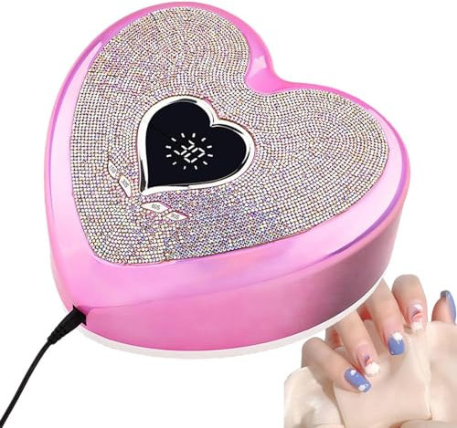 Gel Nail Lamp,96W Curing Dryer - Quick Professional Dry UV Nail Lamp With LCD Display, Auto Sensor, And 4 Timer Settings Tools