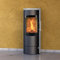 Königshütte Kaminofen Vela Stahl schwarz Naturstein 5,0 kW K288753