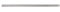 Mehrzweck-Lineal aus Metall, gerade, 60 cm, Edelstahl-Lineal, Zoll für Zentimeter-Abstufungen, für Architekten, Studenten, Tischler